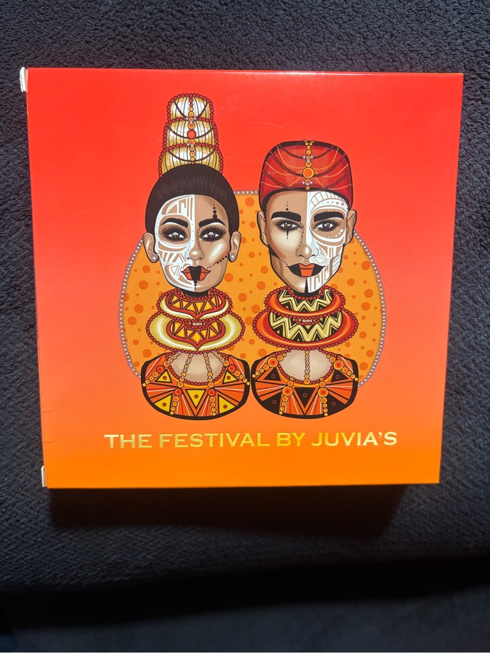 The Festival By Juvia’s 9 Pot Eyeshadow Palette — Red Orange Yellow Gold